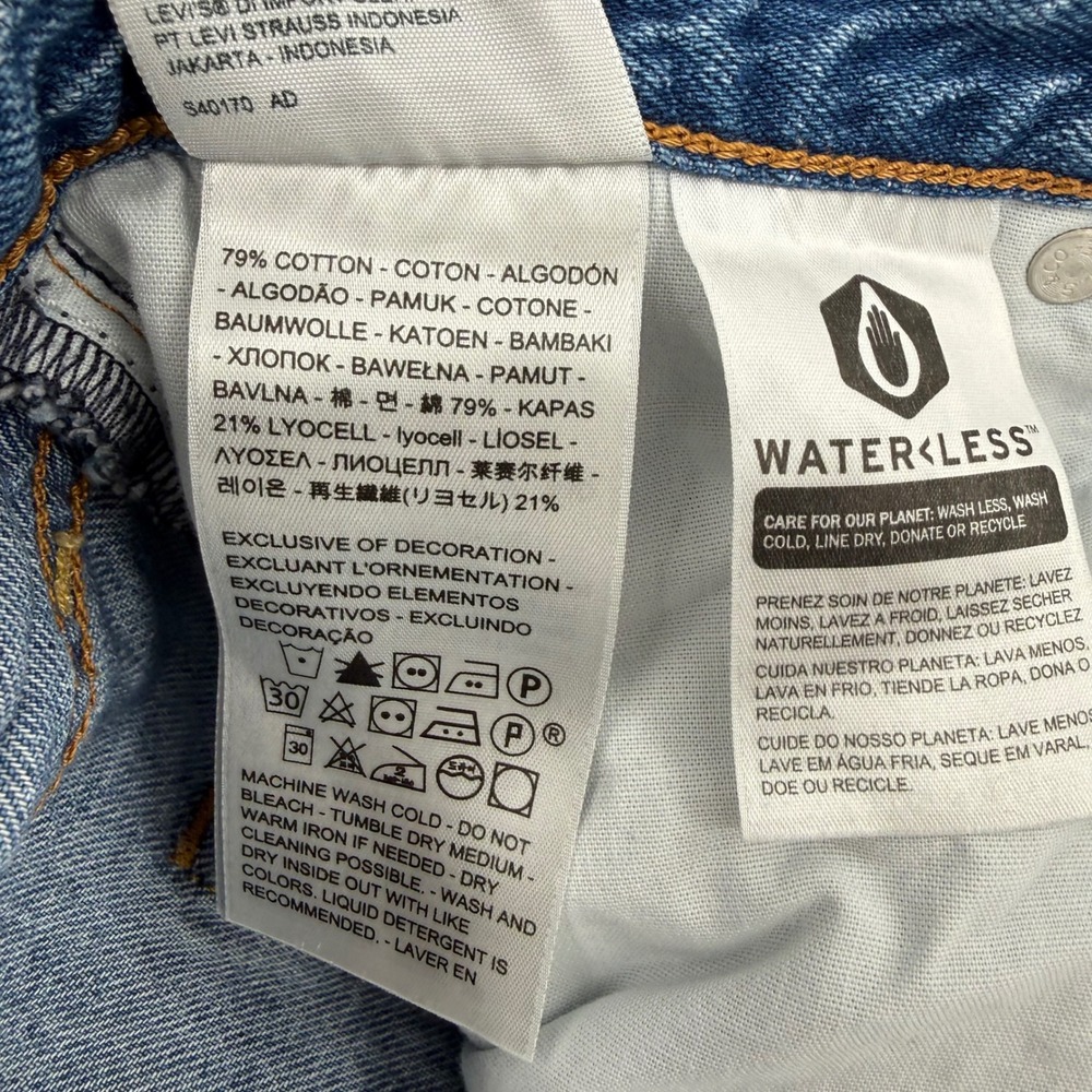 Levis Premium Ribcage Straight Ankle Jeans High Rise‎ Womens Size W 28 L 27 - Picture 10 of 16